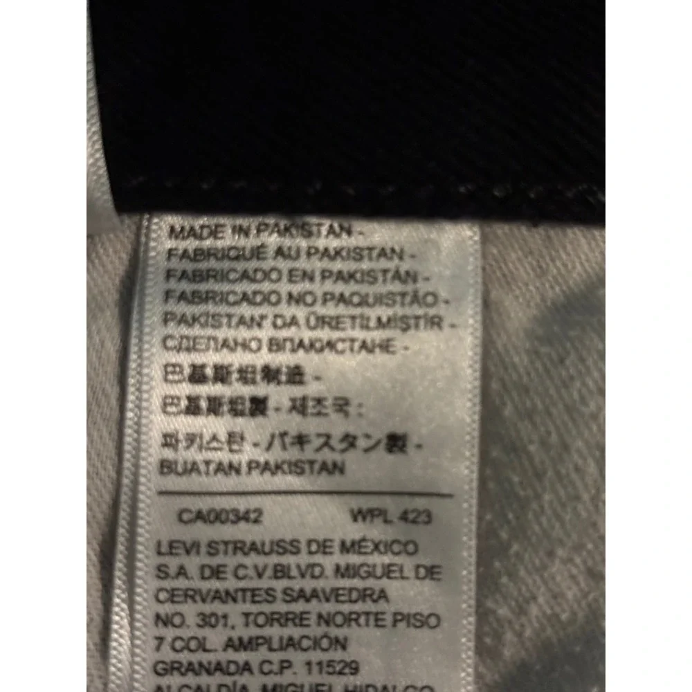 Levi's Mens 501 Black Button Fly Jeans Size 38 x 36 Classic 100% Cotton